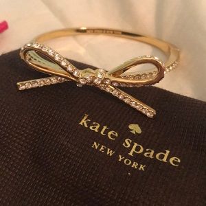 Kate Spade ‘Love Notes’ Gold Bow Bangle